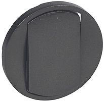 Лицевая панель Legrand Celiane для 1-кл. выключателя графит картинка